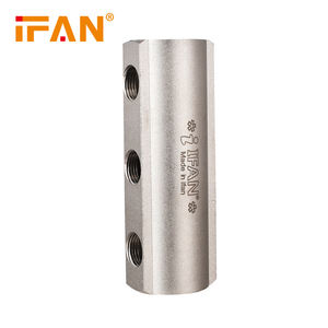 IFAN高品質ディストリビューターHvacコレクター暖房真鍮水マニホールド継手床暖房システム2ウェイ真鍮マニホールド - Product Image 6