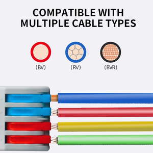 Connecteur de câblage rapide de type presse, série SPL, bornier universel multi-ports, contact en cuivre pour applications électriques domestiques et industrielles - Product Image 2