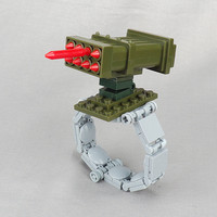Jouet à petites particules, modèle de combat, équipement de scène, arme de minion à éjection à tir unique, pour construction de figurines, compatible avec les blocs de construction