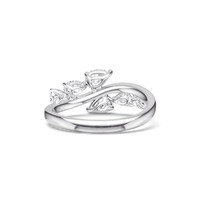 Bagues en argent 925 Kirin, bijoux en gros pour femmes, bagues plaquées rhodium avec zircon pour tous les jours