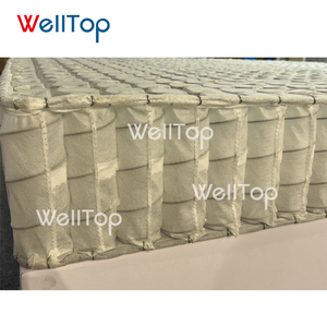 WELLTOP Furniture Accessories <strong>Pocket</strong> <strong>Spring</strong> White <strong>Pocket</strong> Coil <strong>Spring</strong> <strong>Spring</strong> Pack Unit Steel Wire for Bed Sofa Mattress