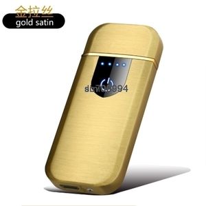 Briquet électronique sans flamme étanche au vent rechargeable par USB Briquet à double face à induction tactile - Product Image 2