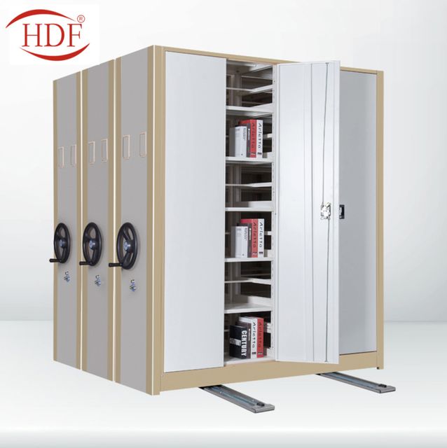 Commercial Furniture Compactor Storage Shelving System Library Compact Mobile Book Shelf Mobile Shelving System