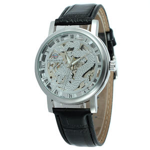 Montre squelette de sport de luxe pour homme Dragon Design Montre-bracelet mécanique manuelle Cadran en verre Fenêtre Pointeur résistant à l'eau Affichage - Product Image 3