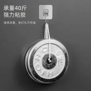 Thickened Transparent Wall Hook Single Hook 20kg Load Capacity Nail Free Drill Free Washable Residue Free No Damage To Walls - Product Image 1