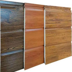 耐火性外装装飾サンドイッチ壁板金属彫刻PU断熱ボード（冷蔵室用） - Product Image 1