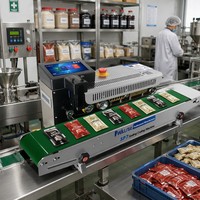 Máquina Codificadora Selladora de Bolsas Multimaterial Willita con Pantalla Táctil de 7 Pulgadas, Compatible con Códigos QR e Impresión de Fecha de Producción