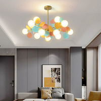 Lustre nordique moderne à Led 220V, lampe pour enfants, éclairage pour salon, Foyer, chambre à coucher, 8 lumières