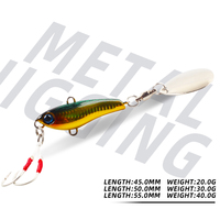 Leurre de pêche MagicWorks Whirlwind Metal VIB avec lame rotative 20g 30g 40g pour eau salée et eau douce