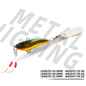 Esca Metallica MagicWorks Whirlwind VIB con Lama Girevole 20g 30g 40g per <span class=keywords><strong>Pesca</strong></span> in Acqua Salata e Dolce - Product Image 2