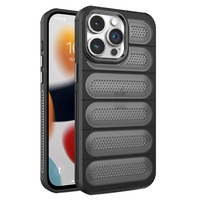 Coque souple à prix d'usine pour iPhone 16 15 14 Pro Max, étui de protection antichoc en TPU respirant avec trous, design sportif, coque de téléphone portable avec protection de l'appareil photo
