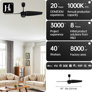 Factory Direct 52-Inch ABS 3-Blade Modern BLDC <b>Ceiling</b> <b>Fan</b> with <b>Wall</b> & <b>Remote</b> <b>Control</b> for Living Room & Bedroom - Product Image 4