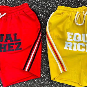 กางเกงขาสั้นผู้ชายผ้าฝ้าย100% ยืดพิมพ์ลายโลโก้ได้ตามต้องการ - Product Image 4