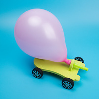 Voiture à Propulsion d'Air EVA, Voiture à Marche Arrière, Voiture à Ballon - Kit Scientifique pour Étudiants, Jouets STEM pour Enfants de 4 à 14 Ans