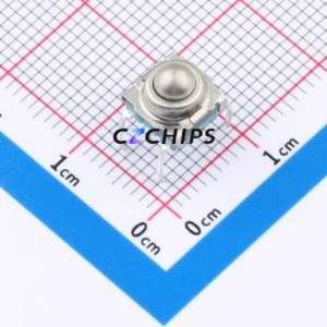 TC-1110-B Tactile Switch Through hole Component (THT) Switch Single Pole Single Throw Round Button 2N Through Hole - Product Image 1