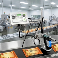 Imprimante d'étiquettes à jet d'encre à solvant NASCENCE 12,7 mm la plus vendue, imprimante industrielle TIJ variable en ligne pour l'impression de codes-barres et le codage de dates d'expiration