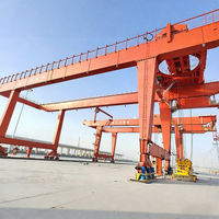 Grue portique robuste en U de 50, 60, 70, 160, 450 tonnes, sur rail, à double poutre, avec chariot électrique et crochet
