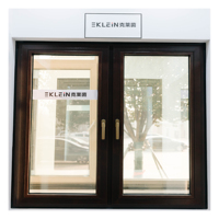 Ventana Moderna de PVC KLEIN, Marco de Doble Vidrio para Uso Residencial y Comercial