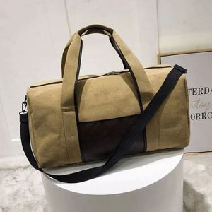 Sac de voyage en toile et cuir de luxe, imperméable, personnalisable, pour homme, échantillon gratuit. - Product Image 1