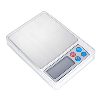 Balance de poche multifonctionnelle à piles avec rétroéclairage bleu, précision 600g, 0,01g, pour bijoux, avec couvercle, pour peser les pierres
