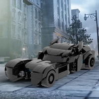 270Pcs MOC Bricks MOC1518 Gotham Knight Bat Hero Hadiah Puzzle DIY Set Blok Bangunan Mainan Anak-Anak Anime