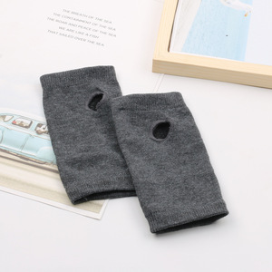 <span class=keywords><strong>Gants</strong></span> de sport de plage mi-doigts en coton et élasthanne pour le printemps et l'été, tricotés courts, fins, pour hommes et femmes, DIY, couvre-bras - Product Image 4