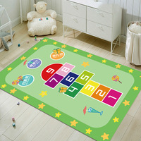 Tapis personnalisé en velours cristal doux pour filles et garçons Tapis de grand salon Tapis de sol pour enfants pour salle de jeux