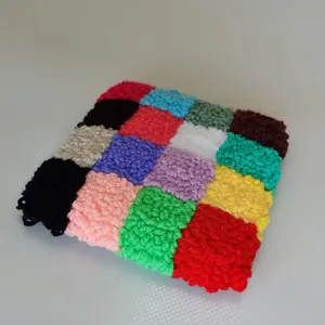 Latest Fashion Rectangle Handmade Customized Tufted Mug Rugs Red Heart Envelope Punch Needle Drink Coasters For Living Room
