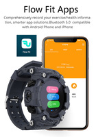 Montre connectée Eraysun avec écran tactile complet, moniteur de fréquence cardiaque, montre intelligente tendance pour homme, compatible Android et iOS, appareils portables