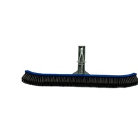 18 Zoll/45 cm Deluxe Algenreinigungsbürste aus Edelstahl mit Aluminiumgriff für Schwimmbecken