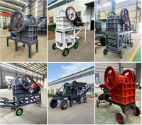 Fabricant nouvel état noyau moteur 250*400 petite mâchoire concasseuse de pierre Diesel Mobile concasseur à mâchoires