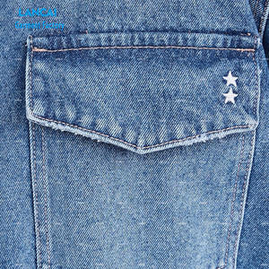 Hiver Automne Veste en jean et pantalon à jambes larges Vêtements deux pièces Ensemble deux pièces pour femmes - Product Image 4