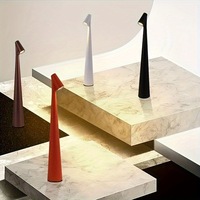 Lampe de table LED E26 moderne de luxe en aluminium, à commande tactile, intensité réglable, portable, sur pied haut, rechargeable, décorative pour chambre à coucher