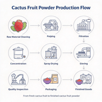 Poudre de fruit de figue de Barbarie (Opuntia Ficus-Indica) – Ingrédient alimentaire et pour boissons