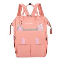 Sac à dos multifonctionnel pour bébé, grande capacité, portable, isotherme, bretelles courbes, tissu Oxford, polyester