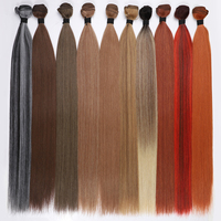 Extensions de cheveux synthétiques en fibre bioprotéinée haute température, style brésilien, crochet, Factory Anna Ariel Luxe Manasi Jessica