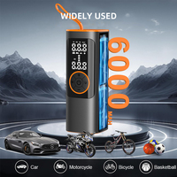 Compresseur d'air portable multifonctionnel avec démarreur de batterie 6000 mAh pour pneus de véhicule