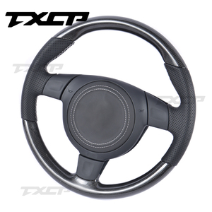 Volante de fibra de carbono apto para Porsche lenkrad <span class=keywords><strong>Cayenne</strong></span> Panamera911 997 985 981 996Mk2 Boxster Cayman 987 volante LED - Product Image 3