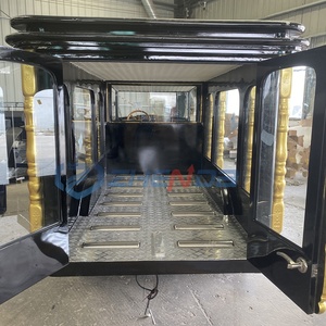 Black and Gold Funeral Vintage Car Supplier Electric High Quality Funeral Classic Car Special Transportation - Product Image 3