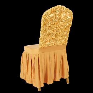 Nouveaux housses de chaise extensibles personnalisées 2023 en polyester, housses de chaise à jupe lavables multicolores pour mariages et événements de banquet - Product Image 1