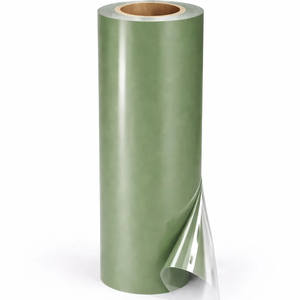 High Gloss <b>Transparent</b> PET Decorative <b>Sheet</b> for Furniture Lamination GAG Single Side Primer HVC Ready Stock Roll - Product Image 1