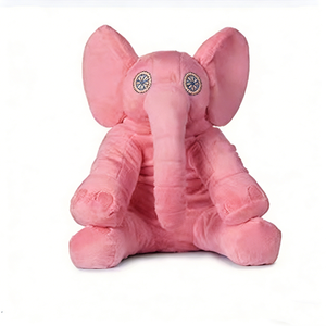 Peluche de elefante rosa personalizado, Peluche de elefante, Peluche de elefante bebé, Peluche de animal de safari, Juguete de elefante rosa - Product Image 1