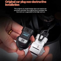Nouveaux phares LED de voiture transfrontaliers, intégrés, faisceau haut/bas, ampoules laser avant 6500K 30W 12V, ajustement universel, sécurité