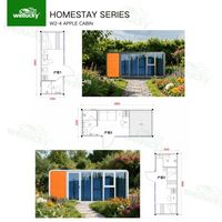 Cabine de jardin modulaire préfabriquée haut de gamme, insonorisée, étanche, intelligente, pour un espace de vie mobile de luxe, type capsule spatiale