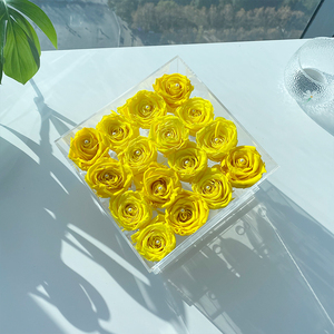 ขายส่งแฟชั่น16หลุมผู้ถือกล่องดอกไม้2ลิ้นชักกล่องดอกไม้อะคริลิ - Product Image 2