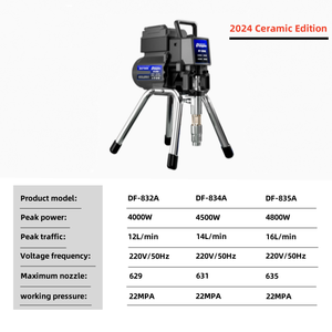 2024 nueva máquina de pulverización de recubrimiento de pintura de látex sin aire de alta presión eléctrica pistolas de pulverización eléctricas de pintura de <span class=keywords><strong>azulejos</strong></span> de acero de Color - Product Image 2