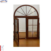 Ventana de Aluminio con Diseño de Rejillas de Hierro SIMPLE de Fábrica China