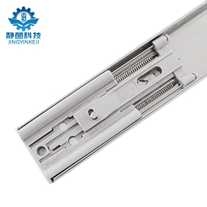Glissière de <span class=keywords><strong>tiroir</strong></span> à roulement à billes à extension complète à 3 plis robustes 53 de large 120 <span class=keywords><strong>kg</strong></span> 10-28 pouces Rail télescopique à fermeture douce cuisine salle à manger - Product Image 5
