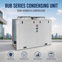 Unité de condensation de type boîte à compresseur semi-hermétique série BUB industrielle 380V, réfrigérant R407C pour chambre froide commerciale