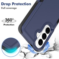Étui de protection antichoc de luxe NOUVEAU design de luxe deux-en-un double couche épaissi PC TPU anti-traces de doigts pour S26 S25 S24 S23